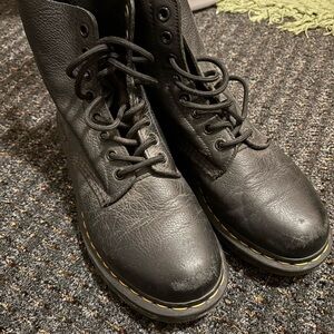 Dr. Martens Pascal Black Leather Boots